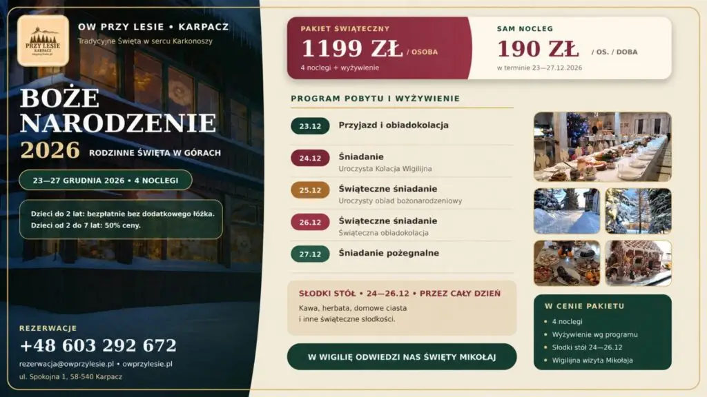 Boże Narodzenie w Karpaczu 2026