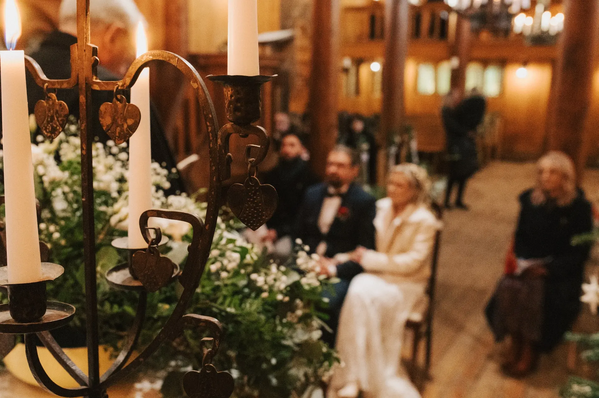Ceremonia ślubna w kościele Wang w Karpaczu